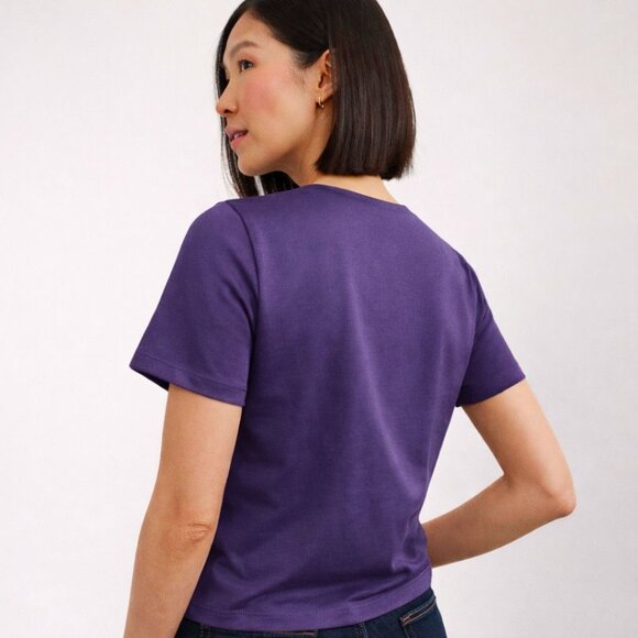 💜 Alia Petite Rhinestone Tee – Size SM-Bundle $ Save-Petite Perfection. ✨ #posh - Picture 2 of 7